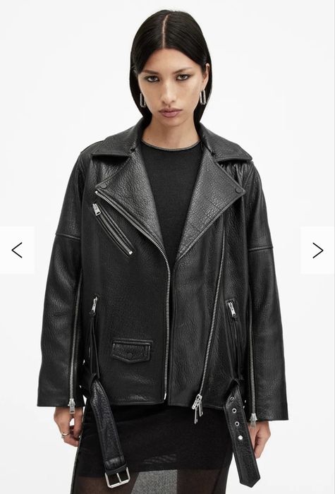 AllSaints Vendra NZ Biker шкіряна нова куртка, s