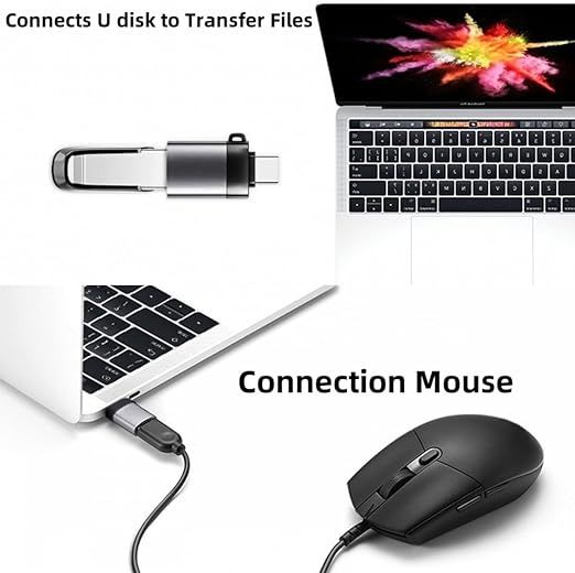 Adapter Usb 3.0 Na Typ-C Otg Szybki Transfer Danych Czarny