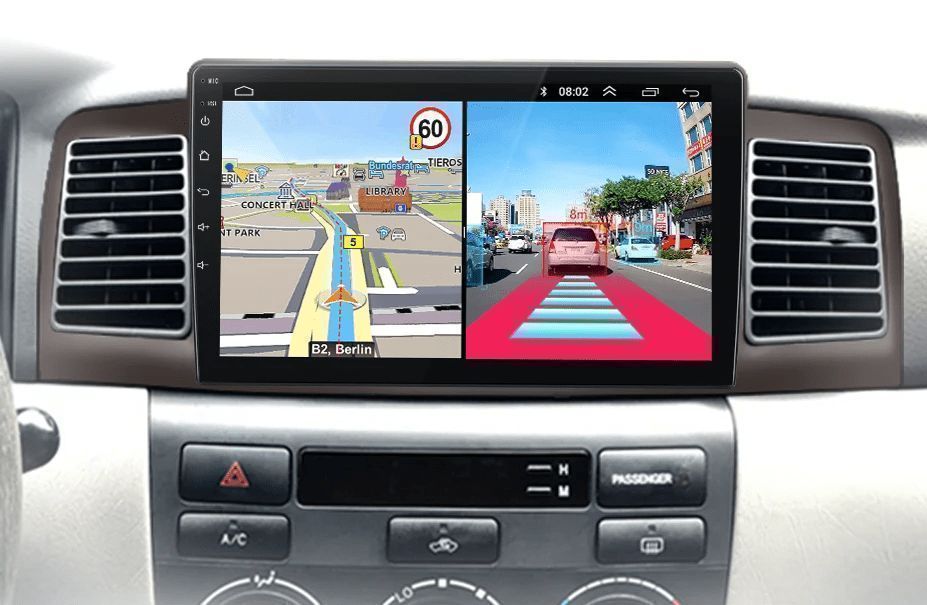 Toyota Corolla E120/E130 2000-2004 – Radio Android 15 9" CarPlay Android Auto 2GB/32GB GPS Nawigacja Stacja Multimedialna WiFi Bluetooth DSP PL