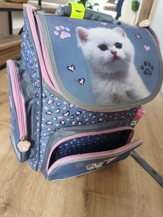 Tornister szkolny kotki