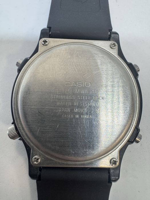 Zegarek Casio MWA-10 moduł 1325 analog chronograf Vintage sprawny