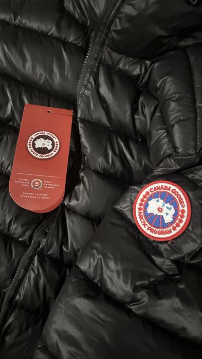 Canada Goose Black Hooded Puffer Jacket
