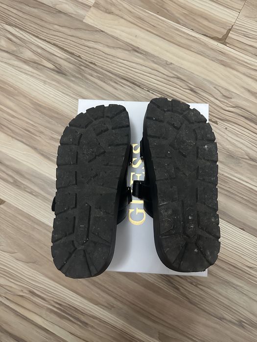 Guess Faxon Black | 40 | damskie klapki na platformie | stan bdb