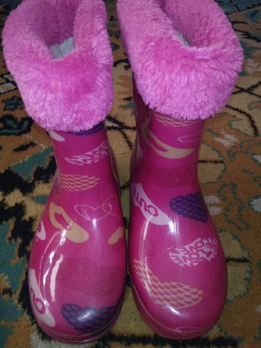 Сапоги резиновые с утепленым носком