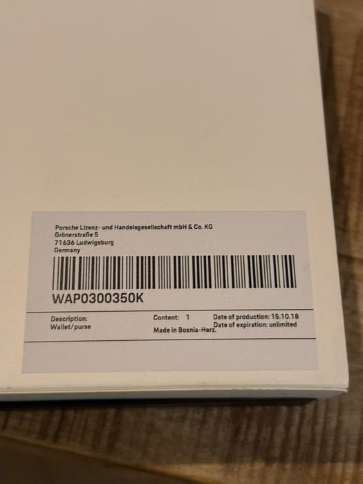 Etui na dokumenty Porsche