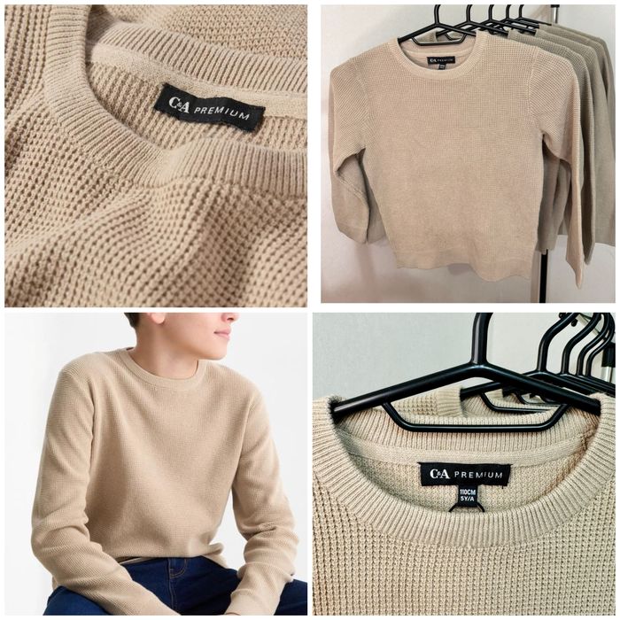 Светр для хлопчика C&A 4–16 р., бавовна, базовий джемпер