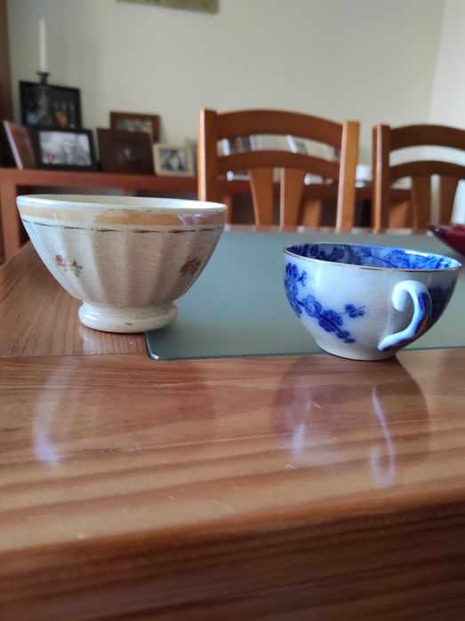 Mini tigela e chávena.