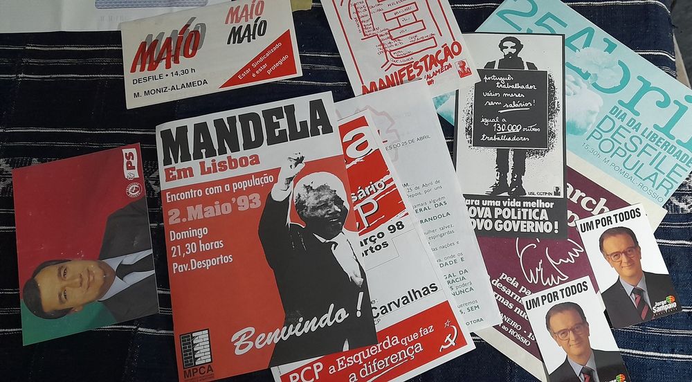 Lote de 60 panfletos Politicos