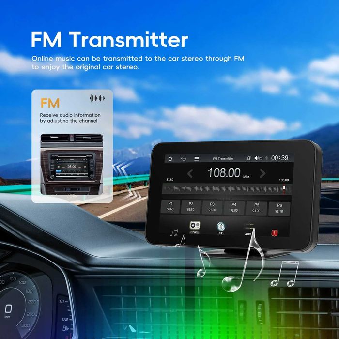FF12- Rádio Android Rimoody 4.7 ''Smart Screen Player