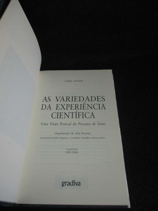 Livro As Variedades da Experiência Científica Carl Sagan