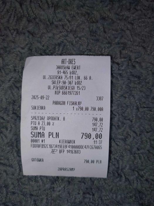 Długa wytworna sukienka, Jarosław Ewert