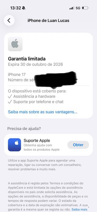 iPhone 17 branco 256g 800€