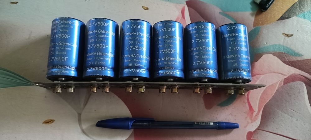 Іоністори, суперконденсатори, збірка 16в 500F