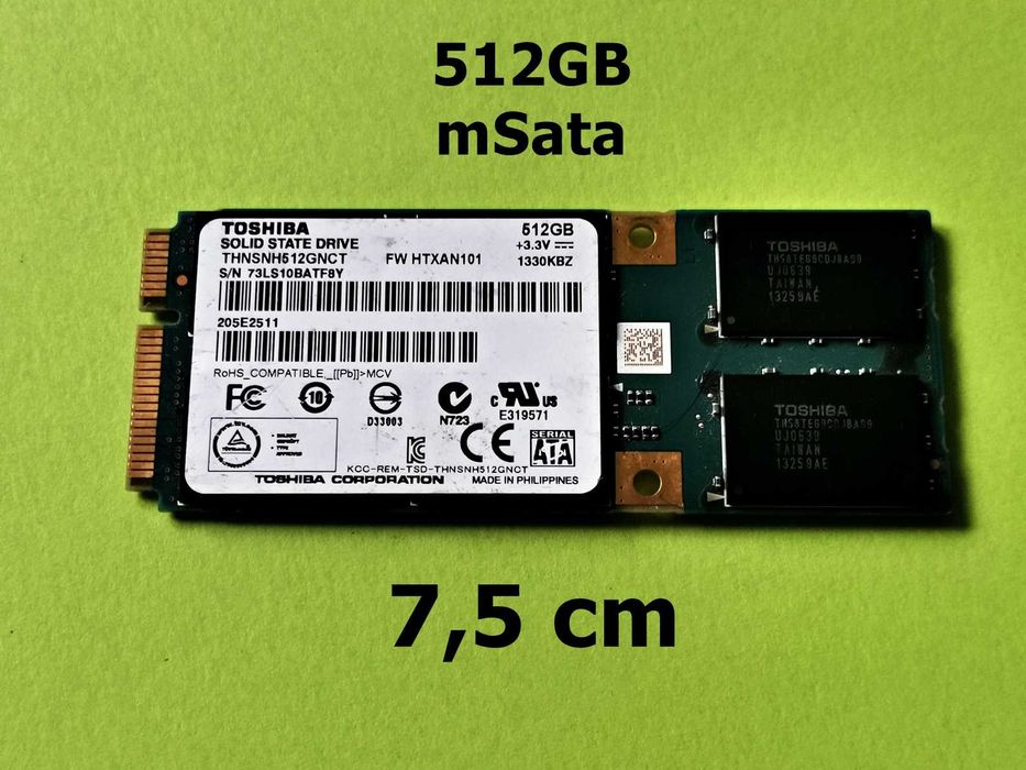SSD mSata 512GB TosHiba