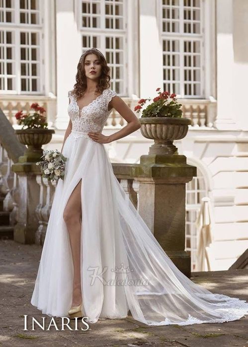 Zjawiskowa suknia ślubna wedding dress for tall brides (Rozmiar M, na wysoki wzrost)