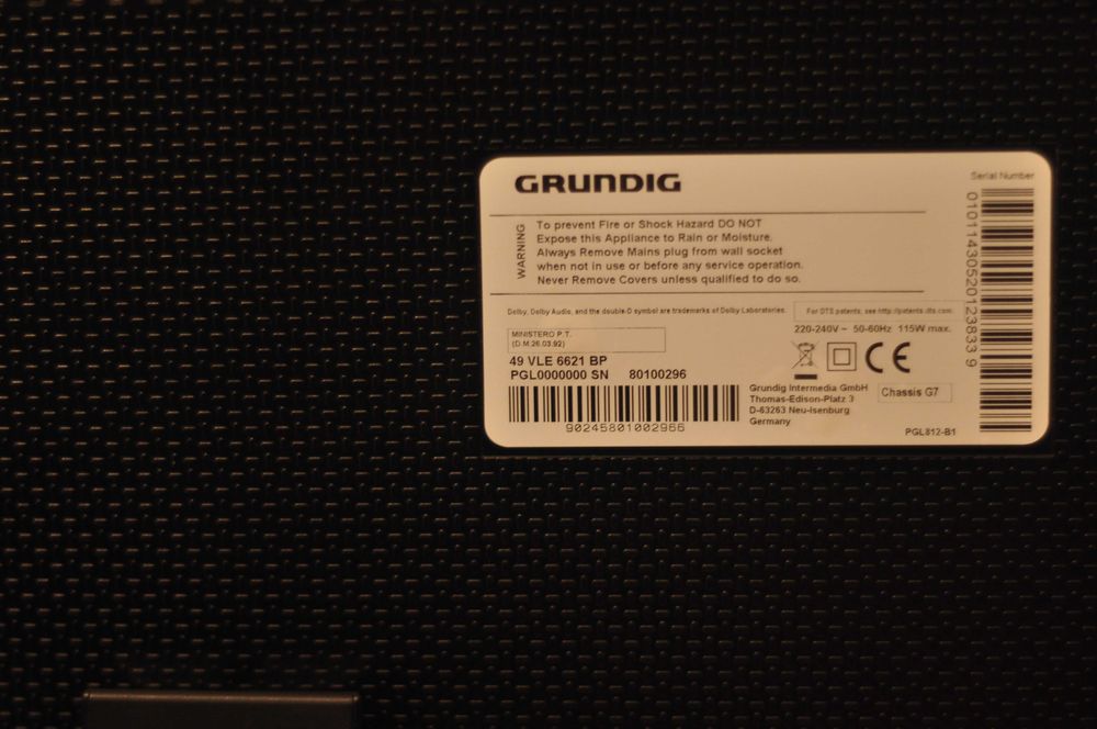 Televisão Grundig 49 polegadas em excelente estado