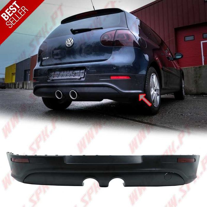 Portes Grátis - Difusor / Spoiler Traseiro - VW Golf 5 - Look R32