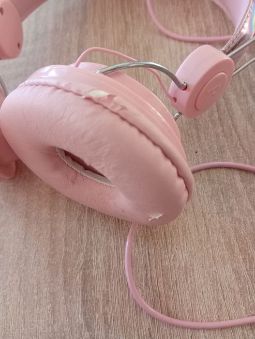 Słuchawki jednorożec dla dziecka – różowe, przewodowe jack 3.5 mm (B96