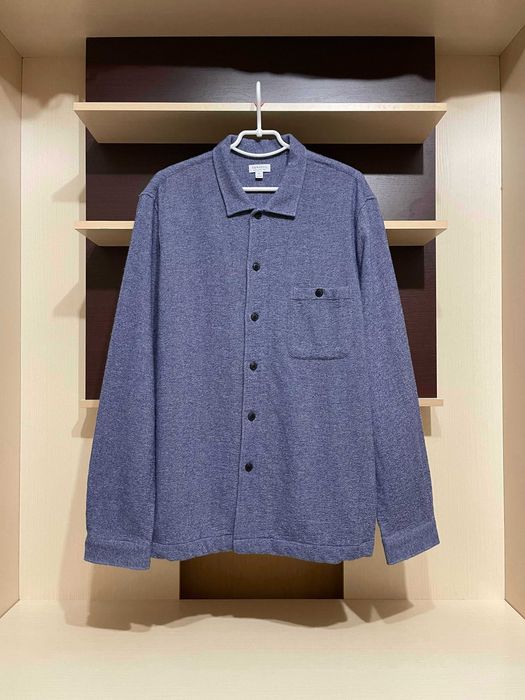 Sunspel, теплий вовняний овершо, цупка верхня сорочка XL/XXL