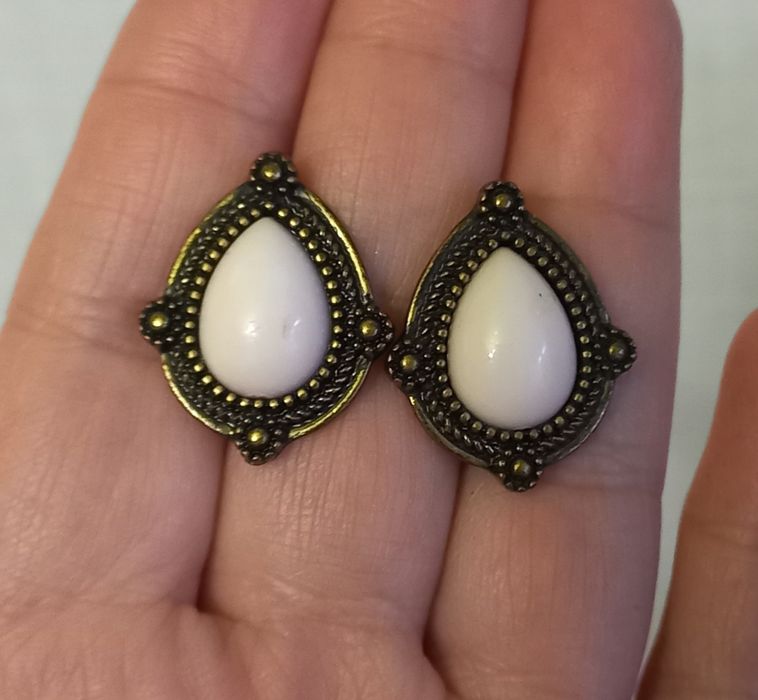 Серьги сережки натуральный камень