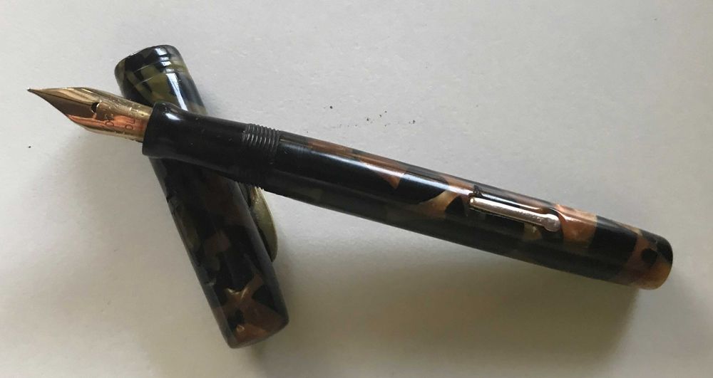 Caneta tinta permanente vácuo - CONKLIN mod. ENDURA - Aprox. 1924/30s