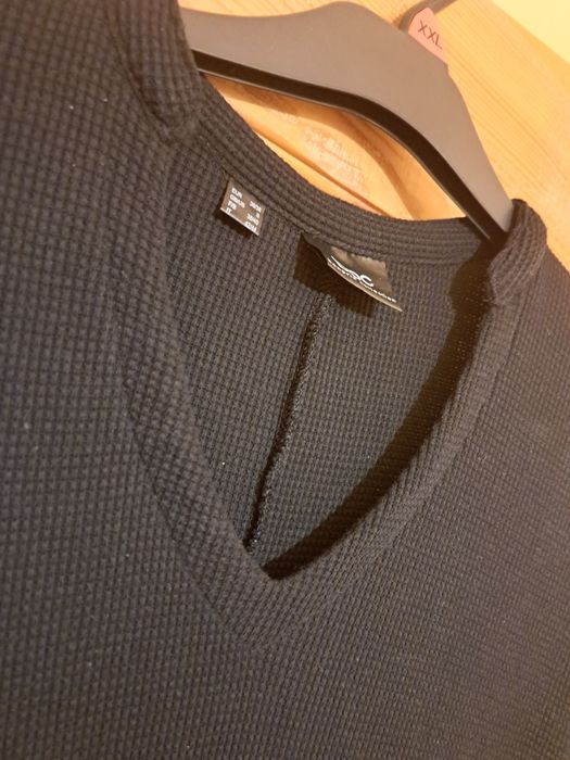 Czarna sukienka midi  bawełniana krótki rękaw.