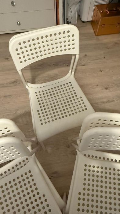 Krzesła Ikea SANDSBERG 10szt białe