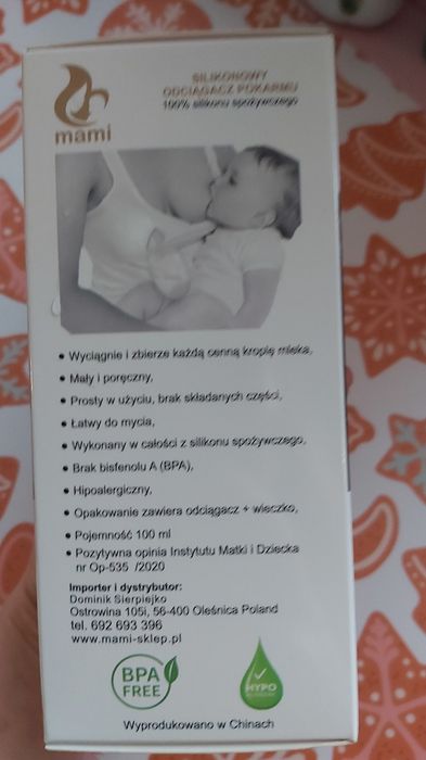 Kolektor odciągacz pokarmu wkładki laktacyjne