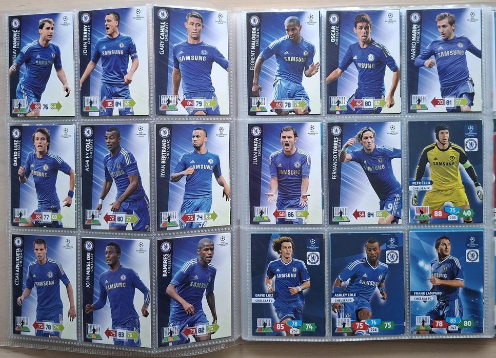 Karty piłkarskie Chelsea panini topps match attax fifa 365