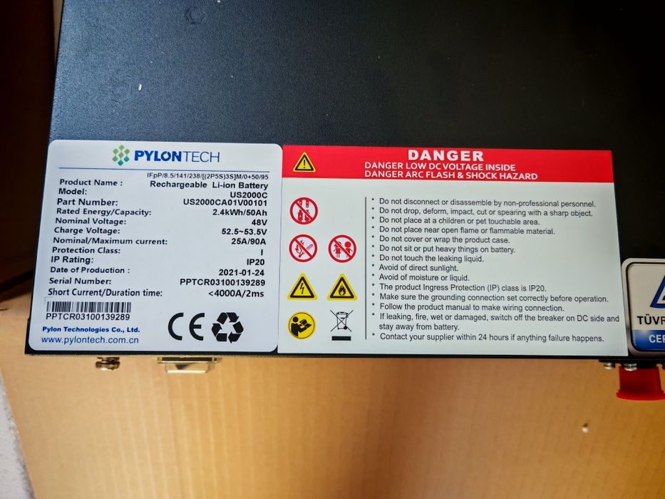 Baterias pylontech US2000C