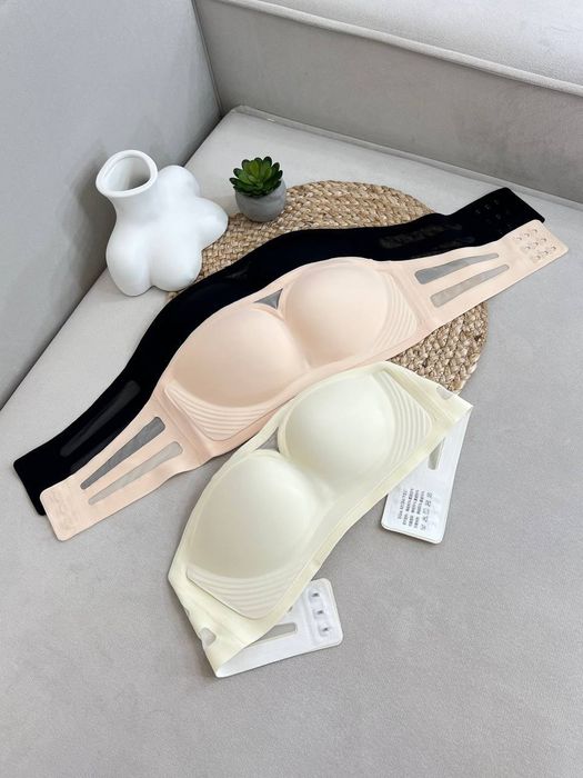 Безшовний бюстик без кісточок(бежевий)