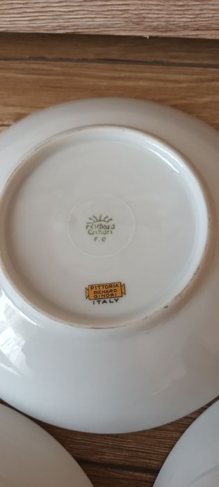 Talerzyki , podstawki z porcelany Richard Ginori