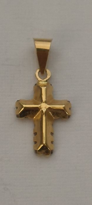 Pendente cruz em ouro