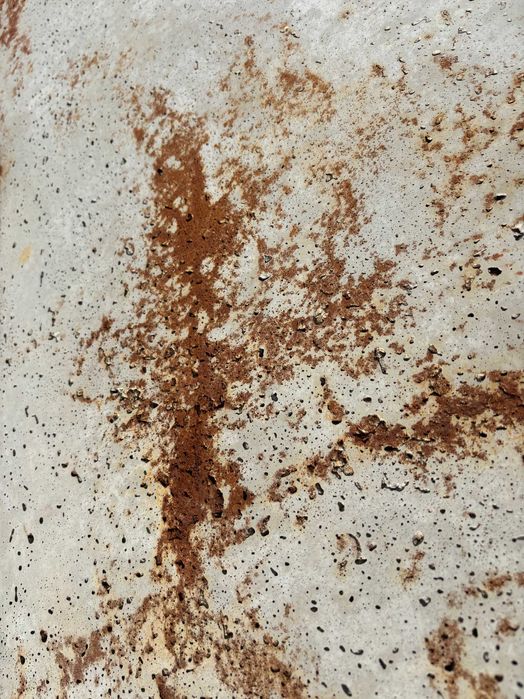 Stół ogrodowy, stolik kawowy, efekt rdzy