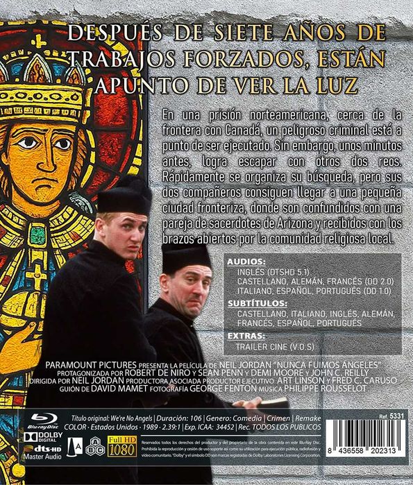 Nunca Fuimos Ángeles/Ninguém É Santo (Blu-Ray)-Importado