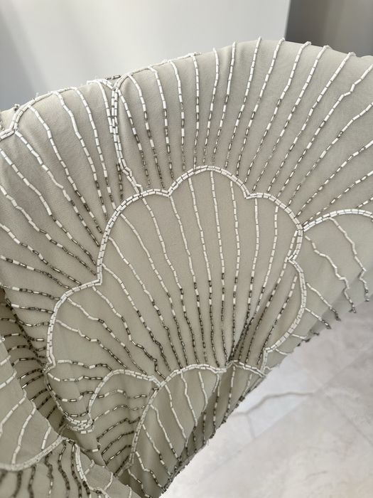 Suknia ślubna ślub cywilny poprawiny ASOS 46 cekiny tren wesele