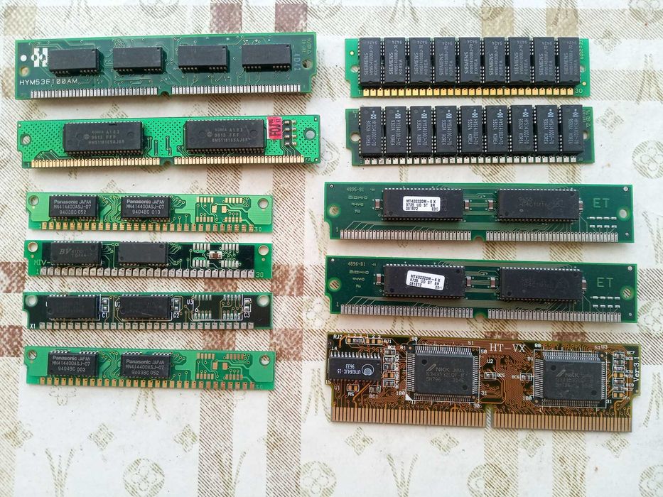 Память PC100/133 DDR333/400, DDR2, DDR3 для старых компьютеров