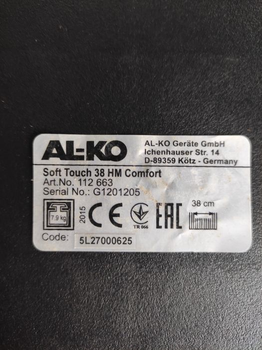 Kosiarka ręczna AL-KO soft touch 38hm comfort