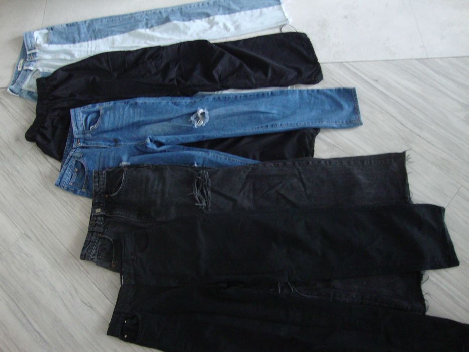 Zestaw 5 par sztuk spodni damskich jeans jeansowych rozmiar 34 XS