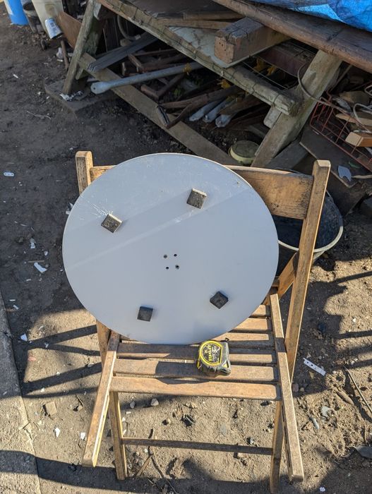Podstawa blacha średnica 42 cm grubość 4 mm ciężar 3,8 kg nowa