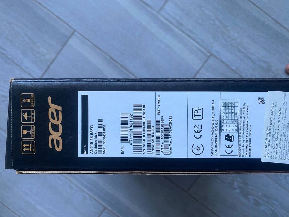 Продам ноутбук Acer Nitro AN515-58 i5