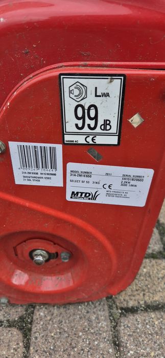 Spalinowa Odśnieżarka MTD Wolf garten