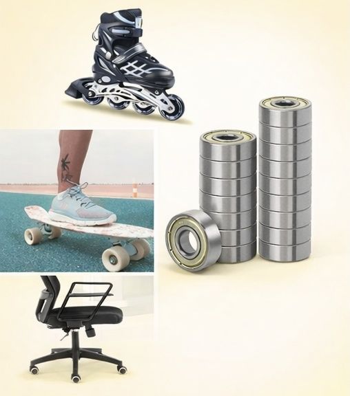 Łożyska 608ZZ ABEC-7 kulkowe do rolek deskorolki hulajnogi 8 szt