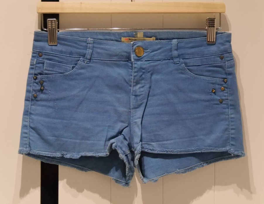 Bershka świetne chabrowe spodenki 36 S