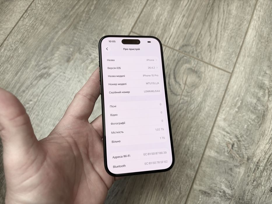 iPhone 15 Pro 1TB Black Titanium