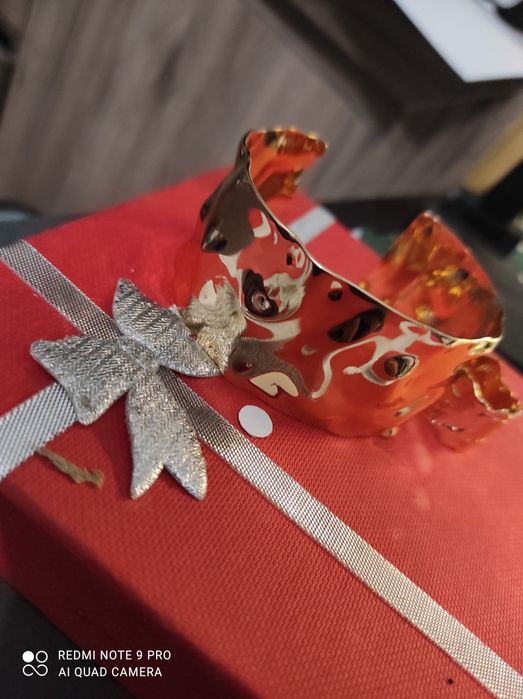 Nowy Zestaw biżuterii bransoletka z pierścionkiem