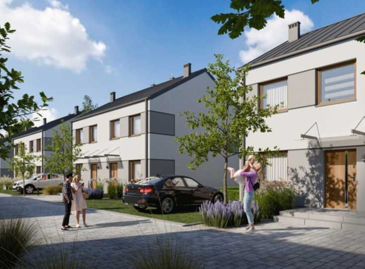 Nowy bliźniak, zamknięte osiedle, miejsce na 2 auta - pod Mrokowem