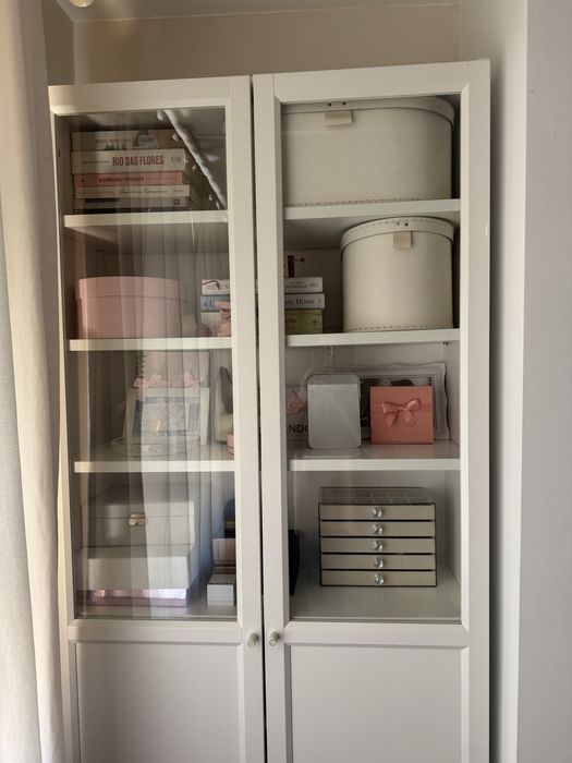 Vitrine estante branca ikea