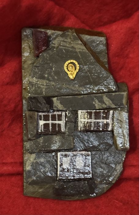 Imans de frigorifico em xisto artesanato