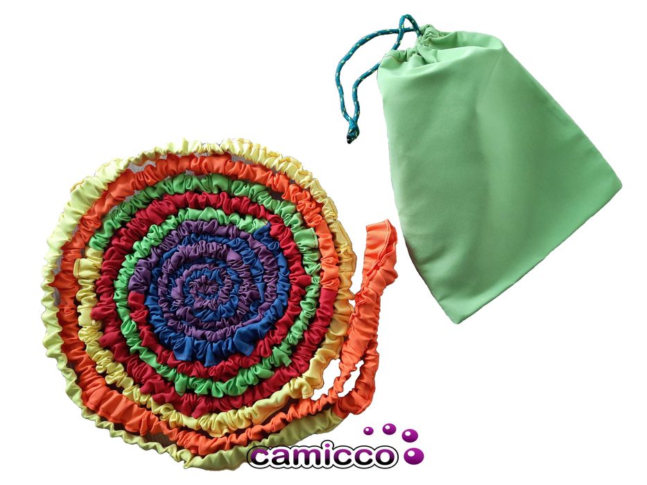 2 GUMA SENSORYCZNA tęczowa ANIMACYJNA tańca wesele gumy animatorów 7 m